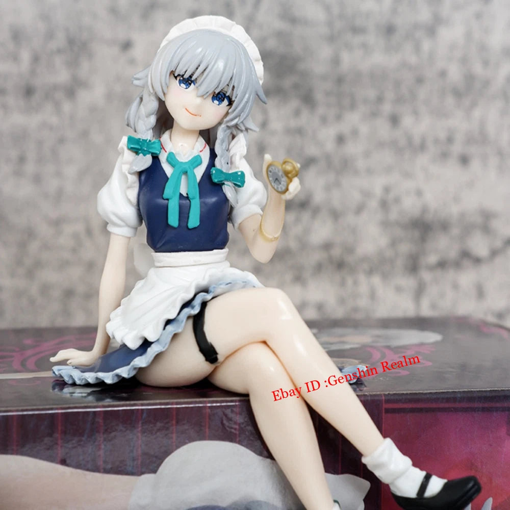 Anime Touhou Project Izayoi Sakuya Pvc Figure Model Collection Decor Gift 07FC0E-D4 - KOEEK