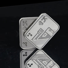 1pc Metal Skull Push Slider Fidget Toy Magnetic Stress Relief EDC - 07FC0E-D4 - KOEEK