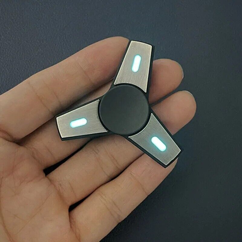 EDC Stainless steel Fidget Spinner Three leaf Hand Spinner Toy ADHD Finger Tools 07FC0E-D4 - KOEEK