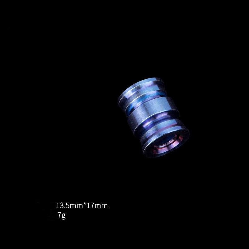 Solid Titanium Bead  EDC Tube Bead for Knife Lanyard Keychain Necklace DIY Beads 07FC0E-D4 - KOEEK