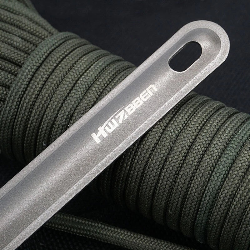 Pure Titanium Tableware Spoon +Fork Portable Outdoor Camping Travel EDC Tool 07FC0E-D4 - KOEEK