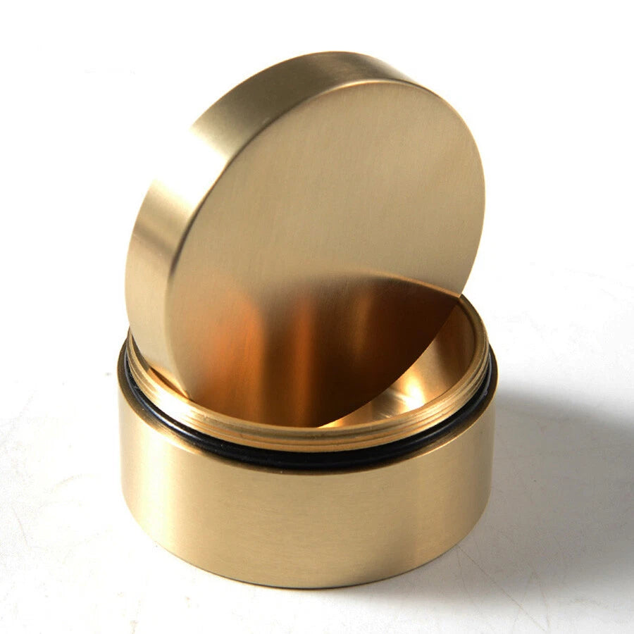 Large Brass Survival Kit Multi Tools Waterproof Key Storage Container Pill Box 07FC0E-D4 - KOEEK