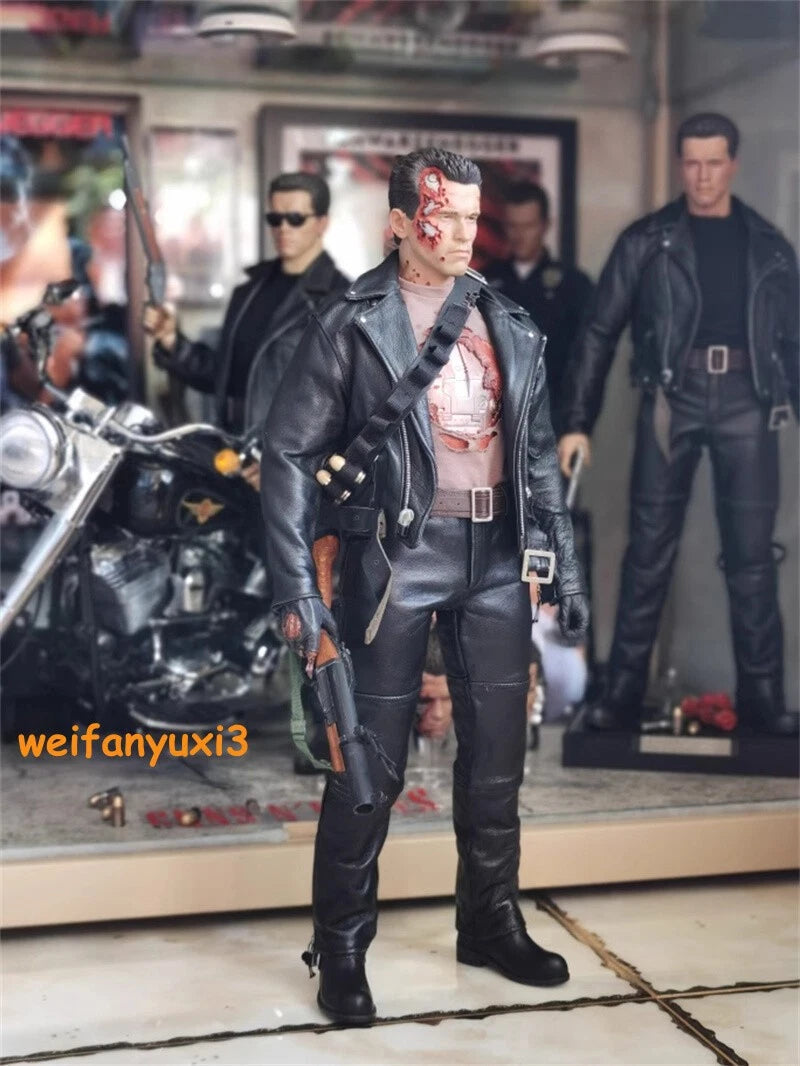 Terminator T800 Arnold Battle Damage Version 1/4 Action Figure w/clothes no box 07FC0E-D4 - KOEEK