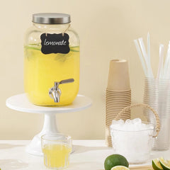1 Gallon Drink Dispenser with Spigot 18/8 Stainless Steel– Airtight & Leakproof 07FC0E-D4 - KOEEK