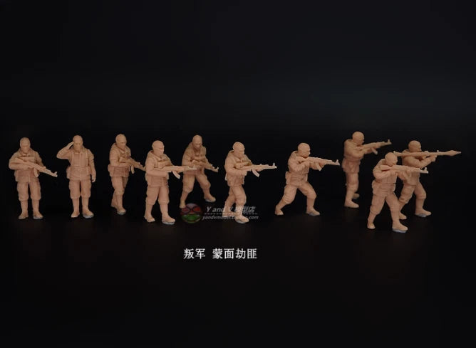 1/72 Resin Gangsters 10 figures  Unpainted 07FC0E-D4 - KOEEK