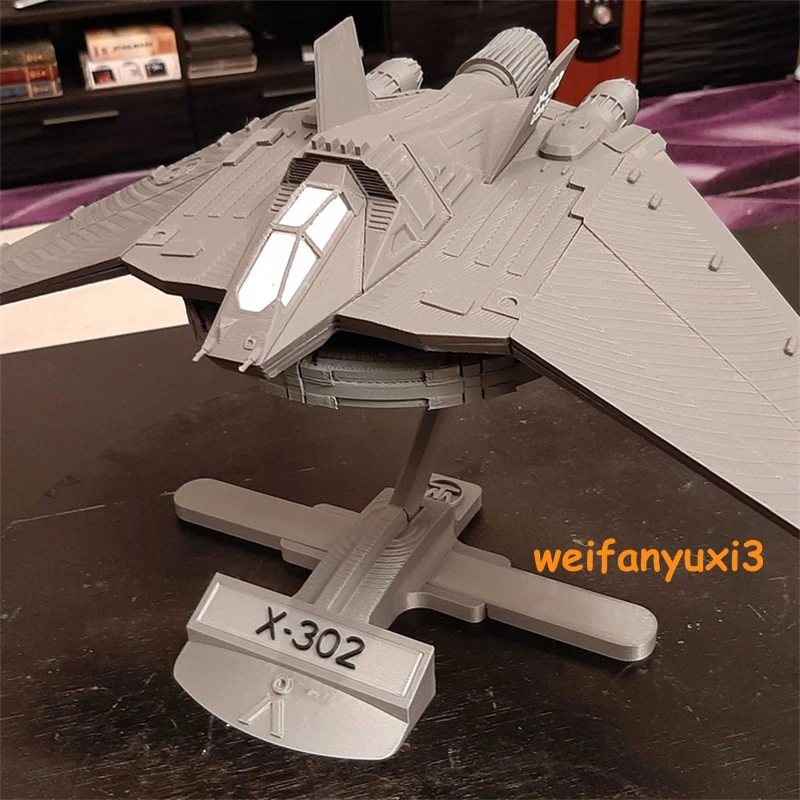 Movie X-302 Space Plane Spacecraft 3D Printed Assemble Model Gift Width 35cm 07FC0E-D4 - KOEEK