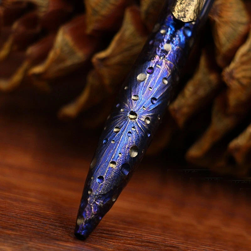 Titanium Pocket Ball Pen Business Office Signature Pen Outdoor Record EDC 07FC0E-D4 - KOEEK