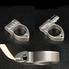 Safety Leisure Finger Ring Small Slingshots Titanium Alloy Shooting Catapults 07FC0E-D4 - KOEEK