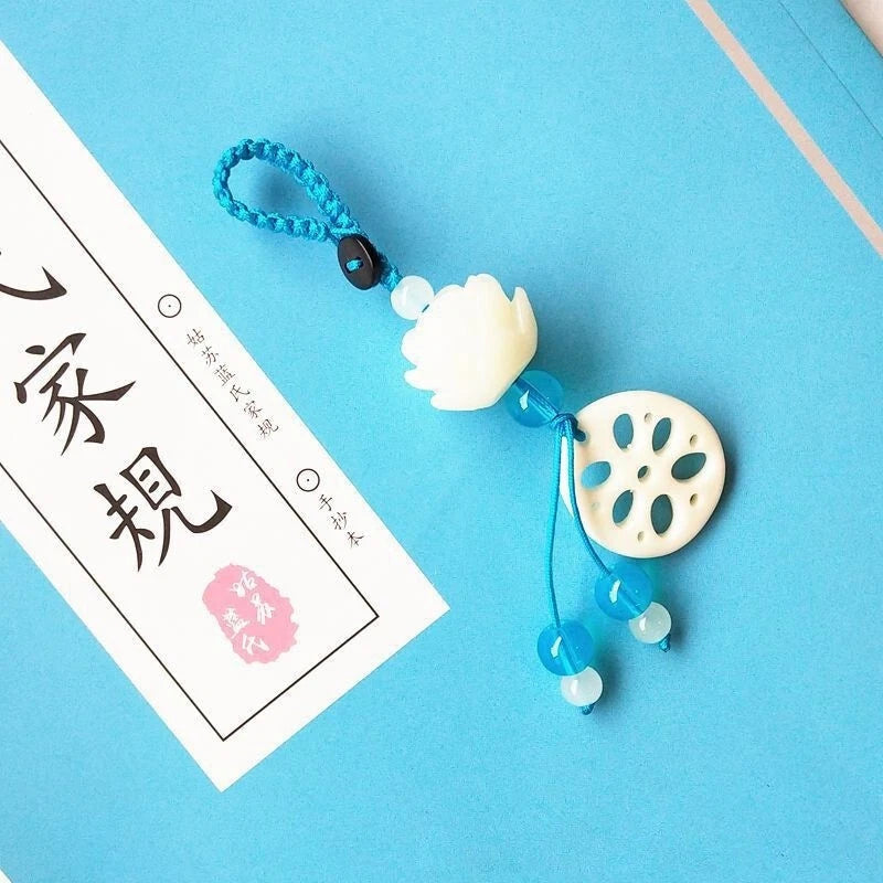 Grandmaster of Demonic Cultivation Wei Wuxian wangji Lotus Pendant Key Chain 07FC0E-D4 - KOEEK