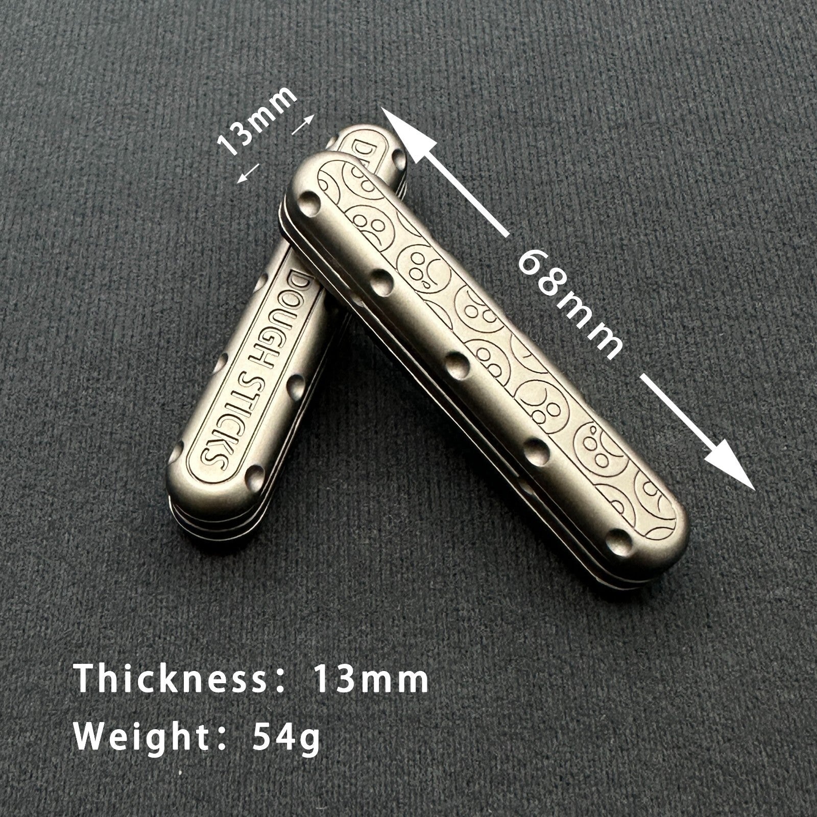 Fidget Slider Push Fried Stick PPB Desk Toy Adult Decompression Metal EDC Gifts 07FC0E-D4 - KOEEK