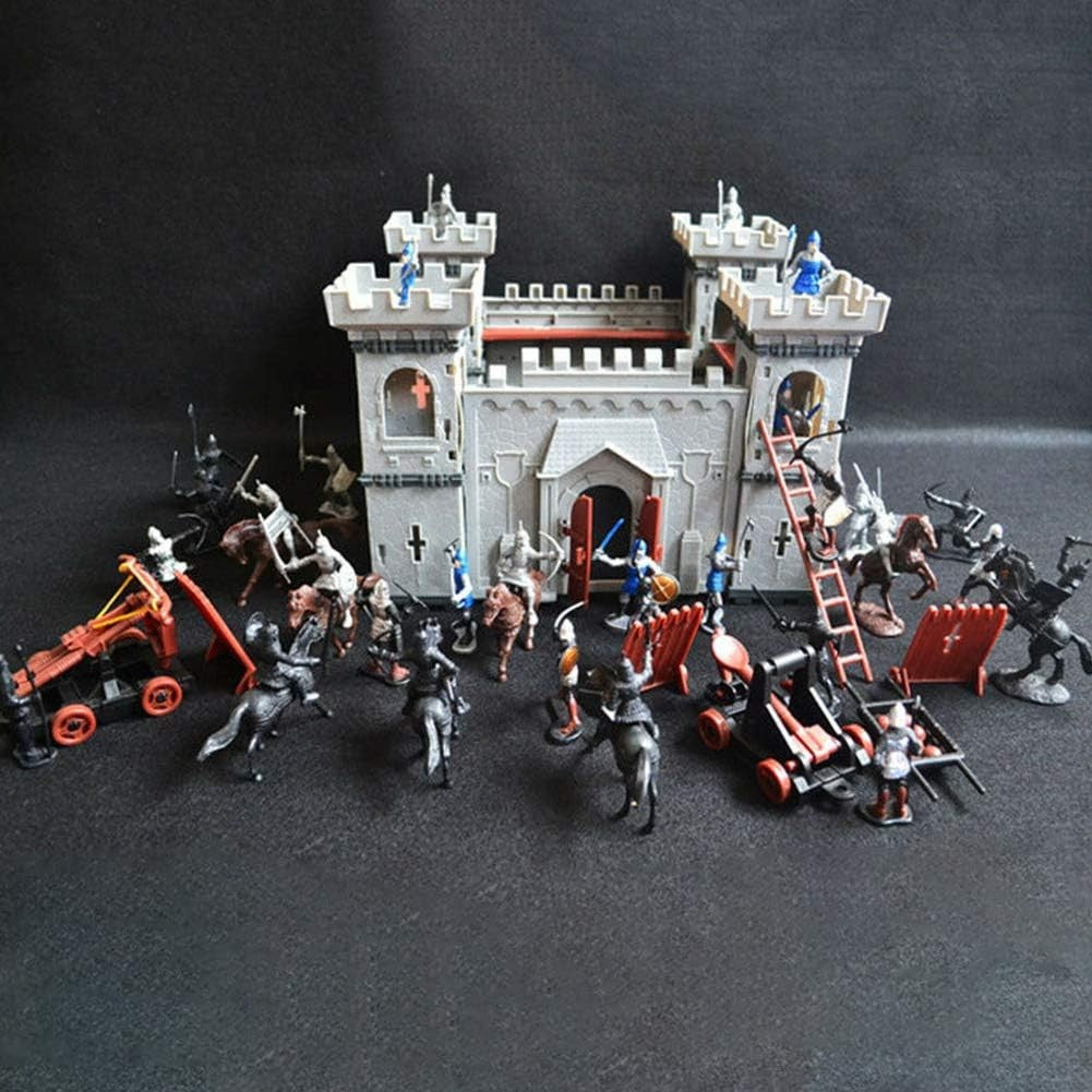 new Medieval Castle Toys, Knights Game Soldiers Model Building Playset, Develop... 07FC0E-D4 - KOEEK