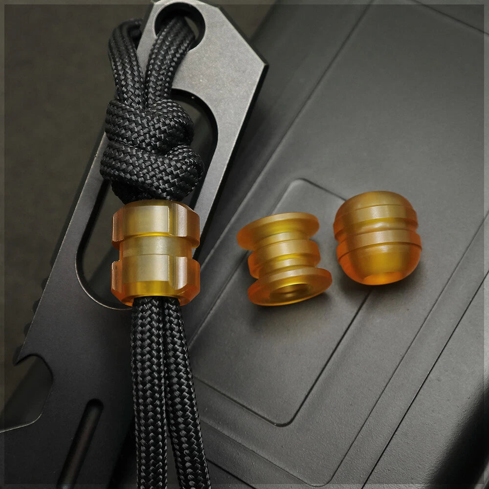 EDC Lightweight Ultem PEI Parachute Cord Knife Bead Pendant Lanyard DIY Tool- 07FC0E-D4 - KOEEK