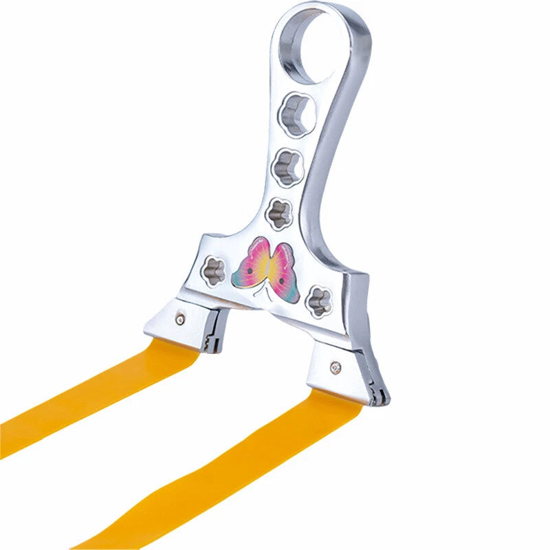 Butterfly Slingshot Slingbow Hunting Catapult Flat Rubber Band Archery Shooting 07FC0E-D4 - KOEEK
