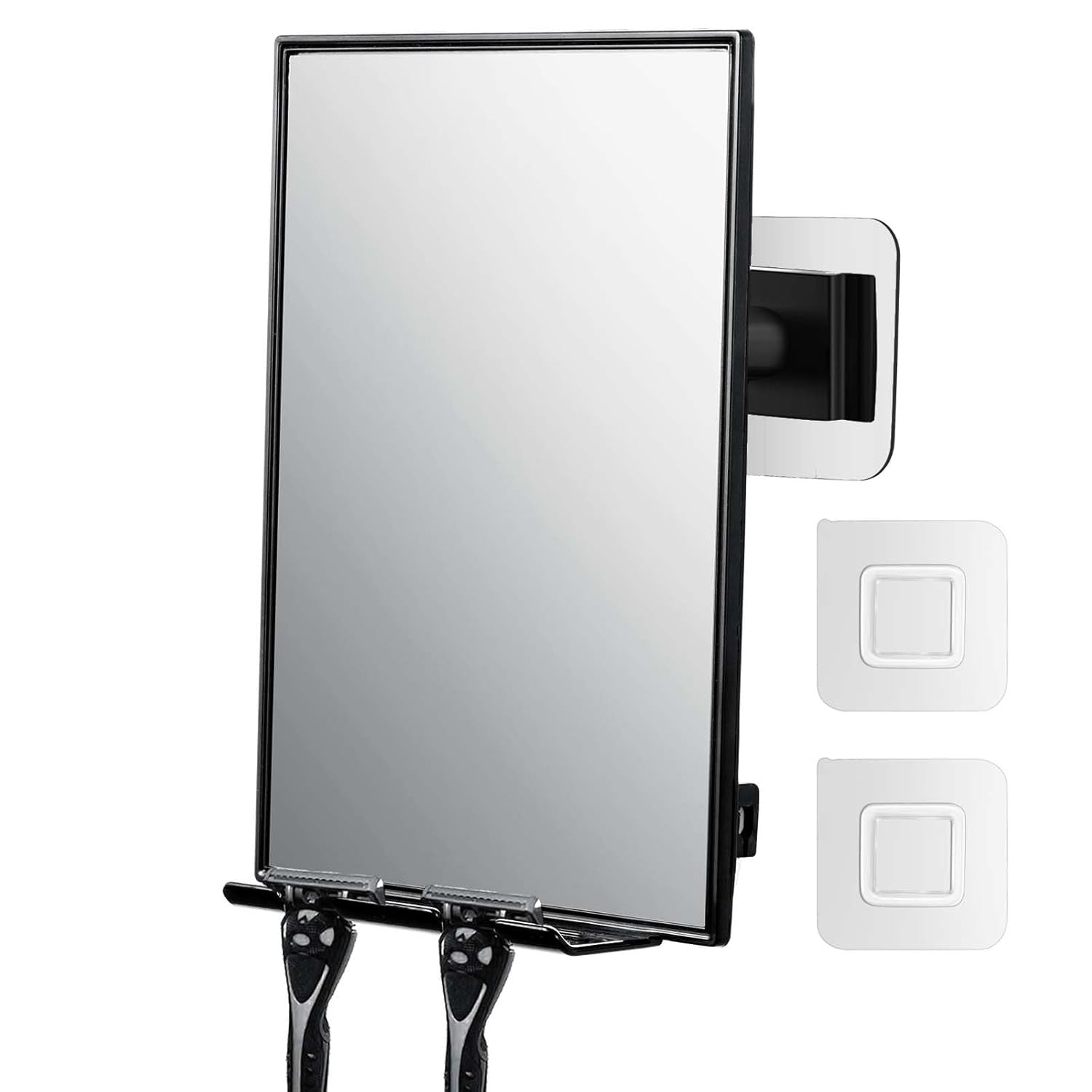 new LFOYOU Shower Mirror for Shaving with 2 Replaceable Adhesive - Two Black LFOYOU - KOEEK
