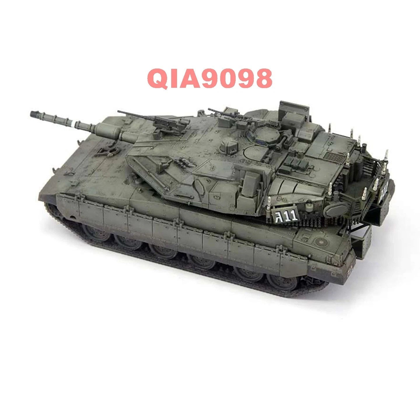 1:72 Scale Israeli Merkava 4M Main Battle Tank Painted Plastic Model 07FC0E-D4 - KOEEK
