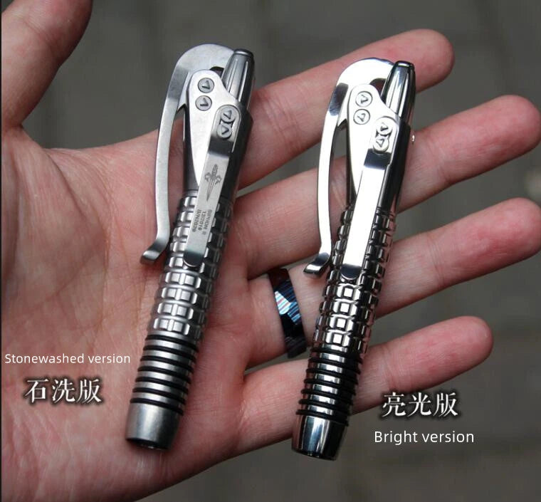 Titanium Alloy Pen Outdoor Portable Tool Signature Pen Technology Siphon EDC Pen 07FC0E-D4 - KOEEK