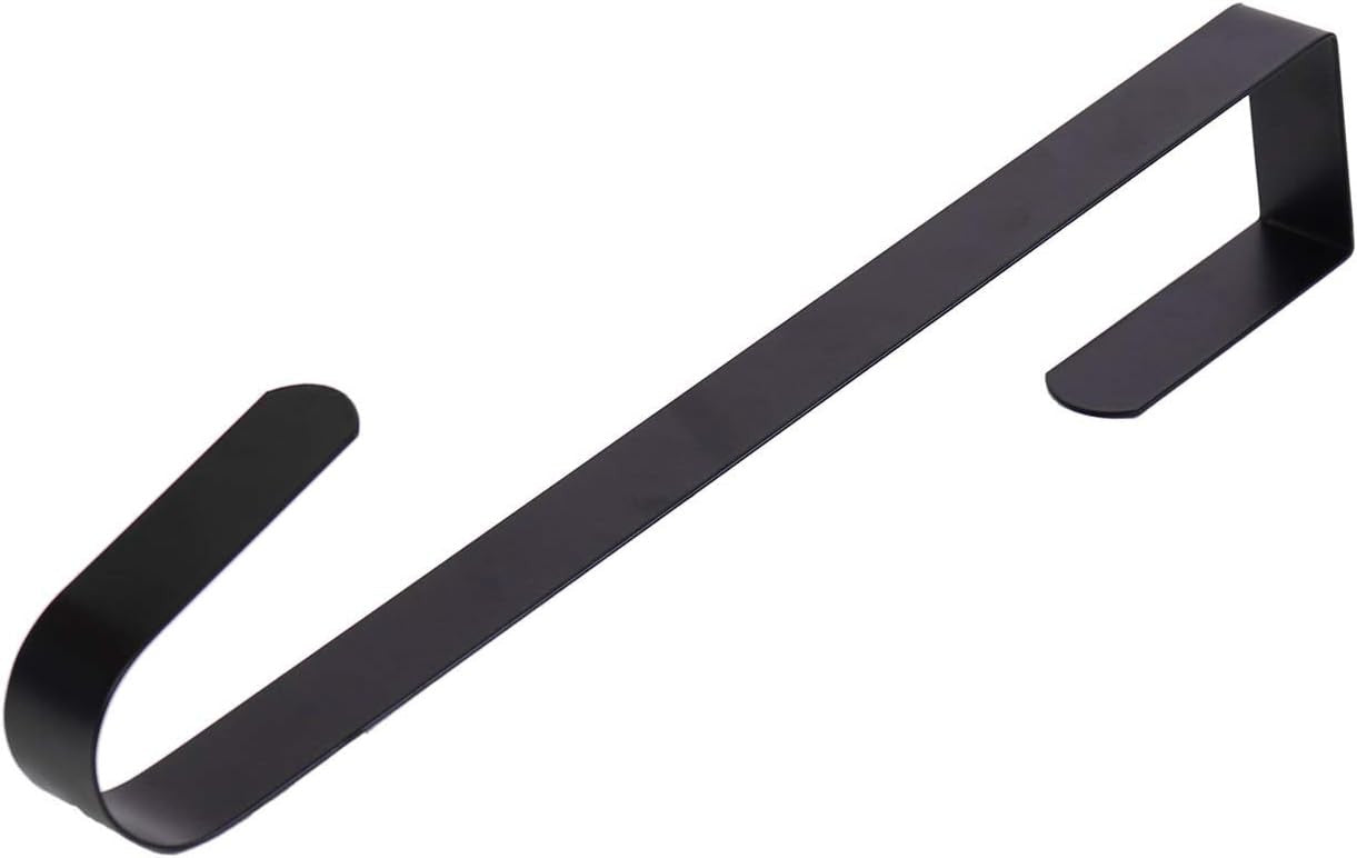 new Sattiyrch 12" Wreath Hanger for Front Door,Steel Over The Door Black SATTIYRCH - KOEEK