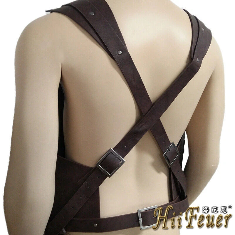 Adjustable Viking Warrior Armor Embossed Larp Outfit Medieval Vest Halloween Cos 07FC0E-D4 - KOEEK