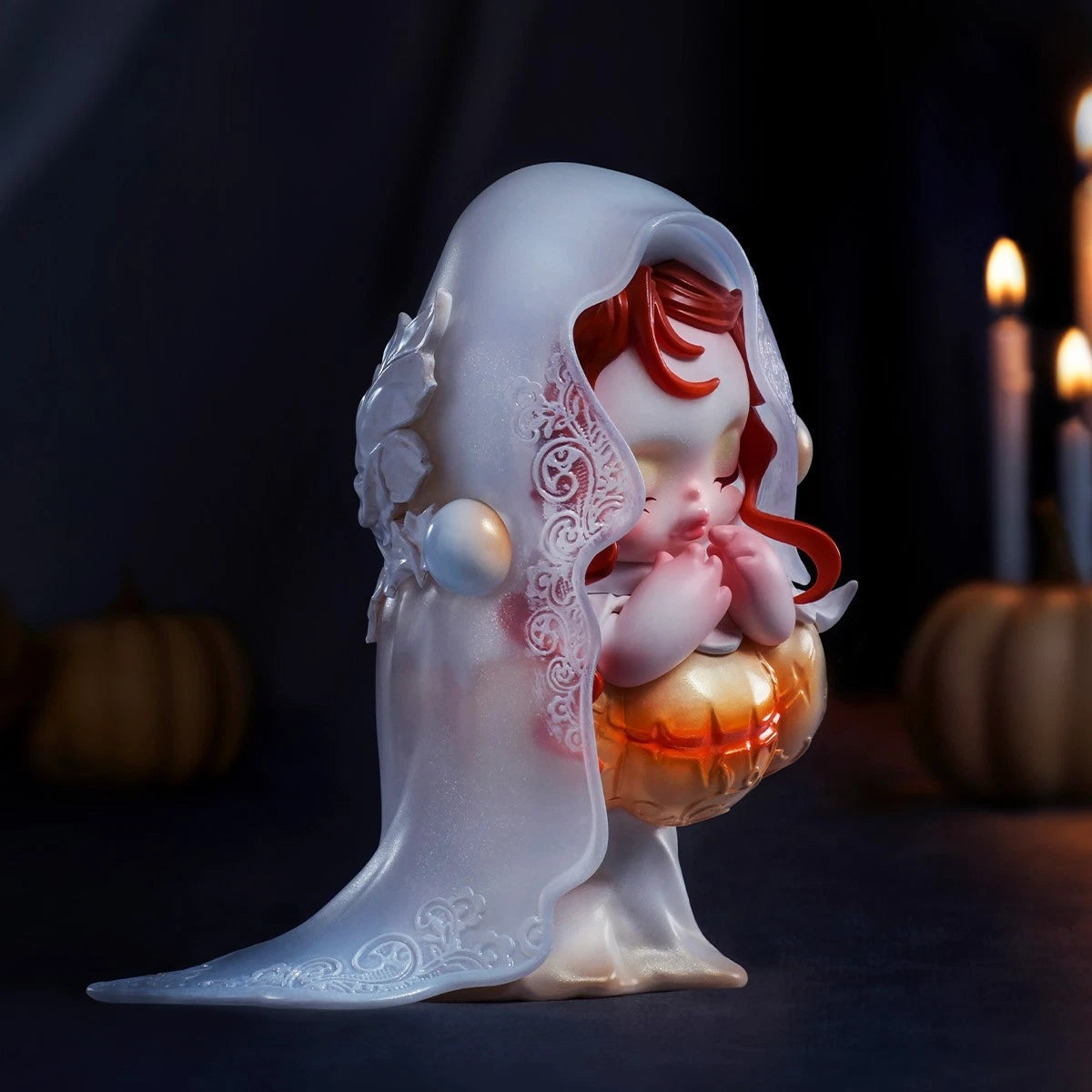 Pumpkin Skullpanda Covenant Of The White Moon Halloween Confirmed Figure Toy 07FC0E-D4 - KOEEK