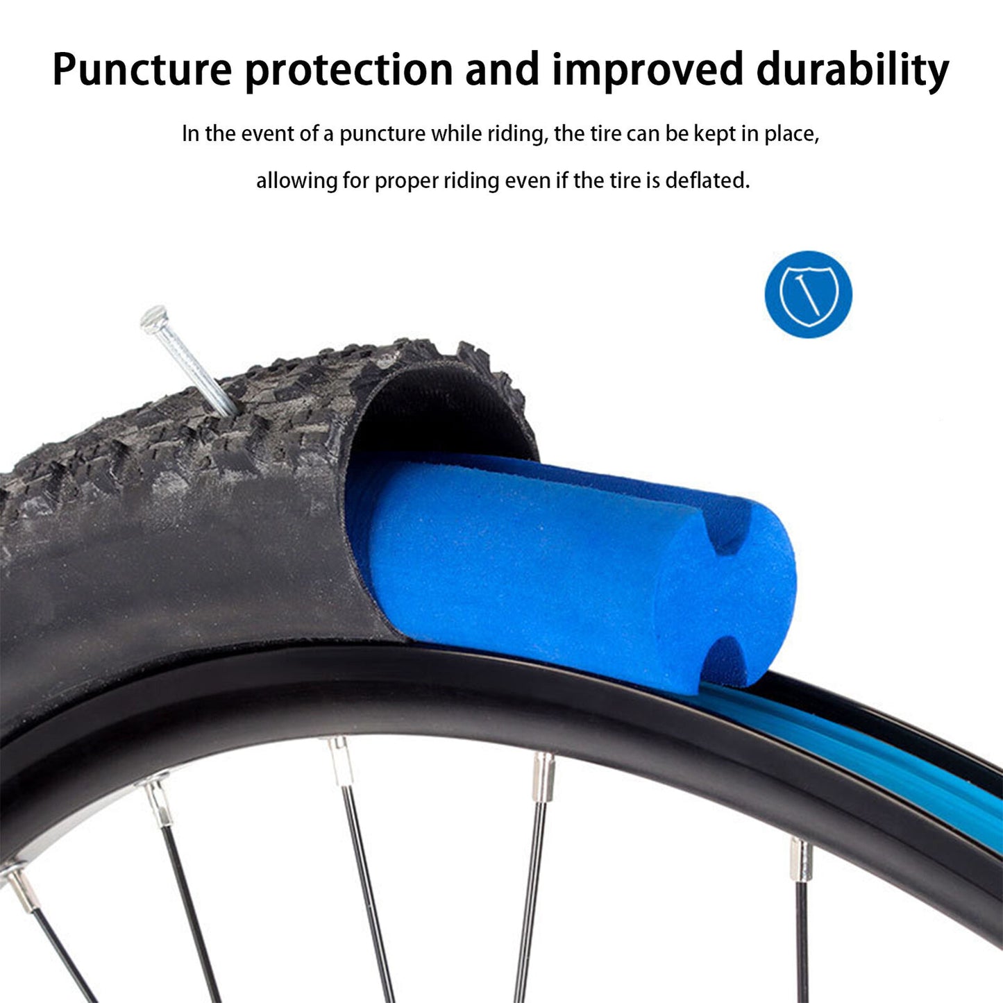 new Bike Tire Insert Portable Durable Air Liner MTB Insert Tubeless Bike Tire Insert koeek - KOEEK