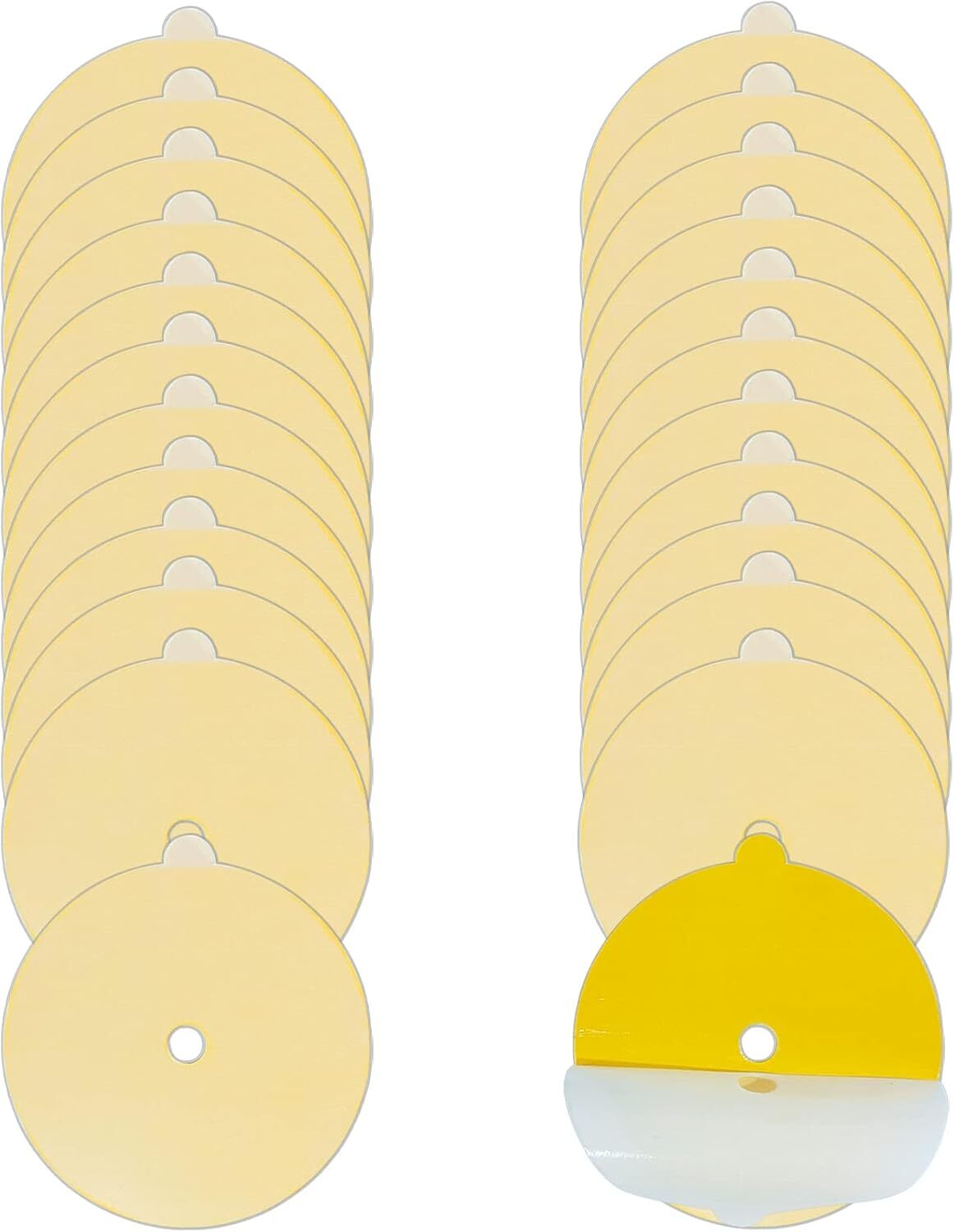 new 24 Pcs Flea Trap Refill Discs 5.4" Replacement Glue Boards with Hole for...