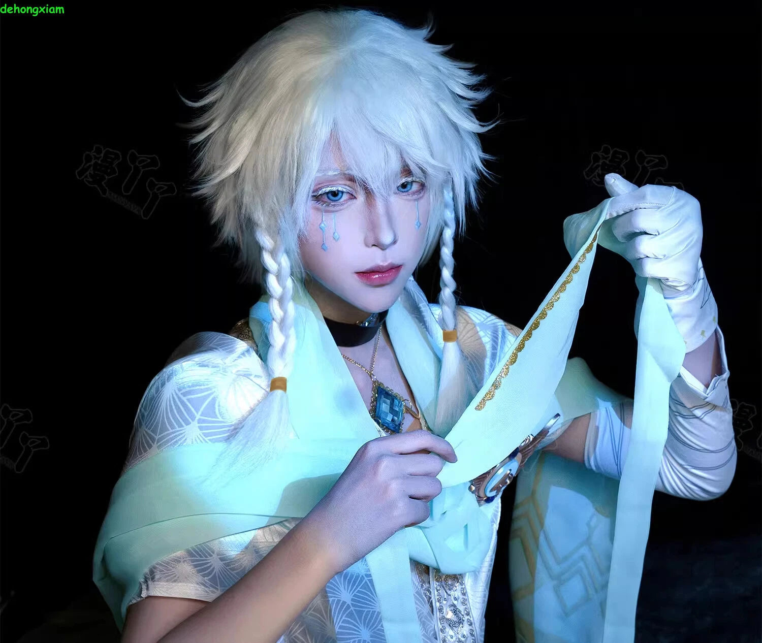 Identity Ⅴ Eli Clark Seer Skin White Prophet Cosplay Costume Outfit Clothes Set 07FC0E-D4 - KOEEK