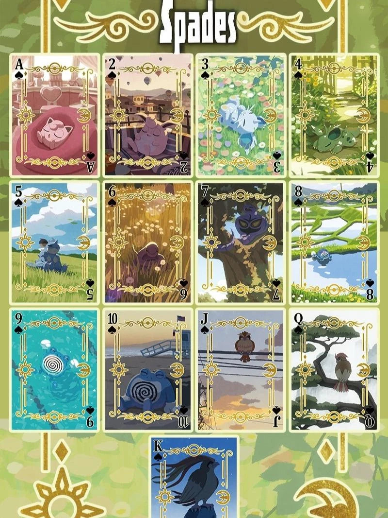 151 Poker Cards Set Pokémon Artist Illustrated Collector Edition Playing Cards 07FC0E-D4 - KOEEK