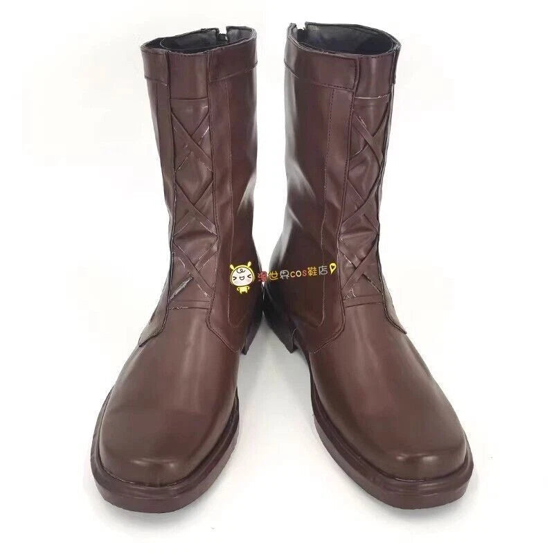 86- Eighty Six - Shinei·Nouzen Cosplay Anime PU Shoes Zip up Long Boots All Size 07FC0E-D4 - KOEEK