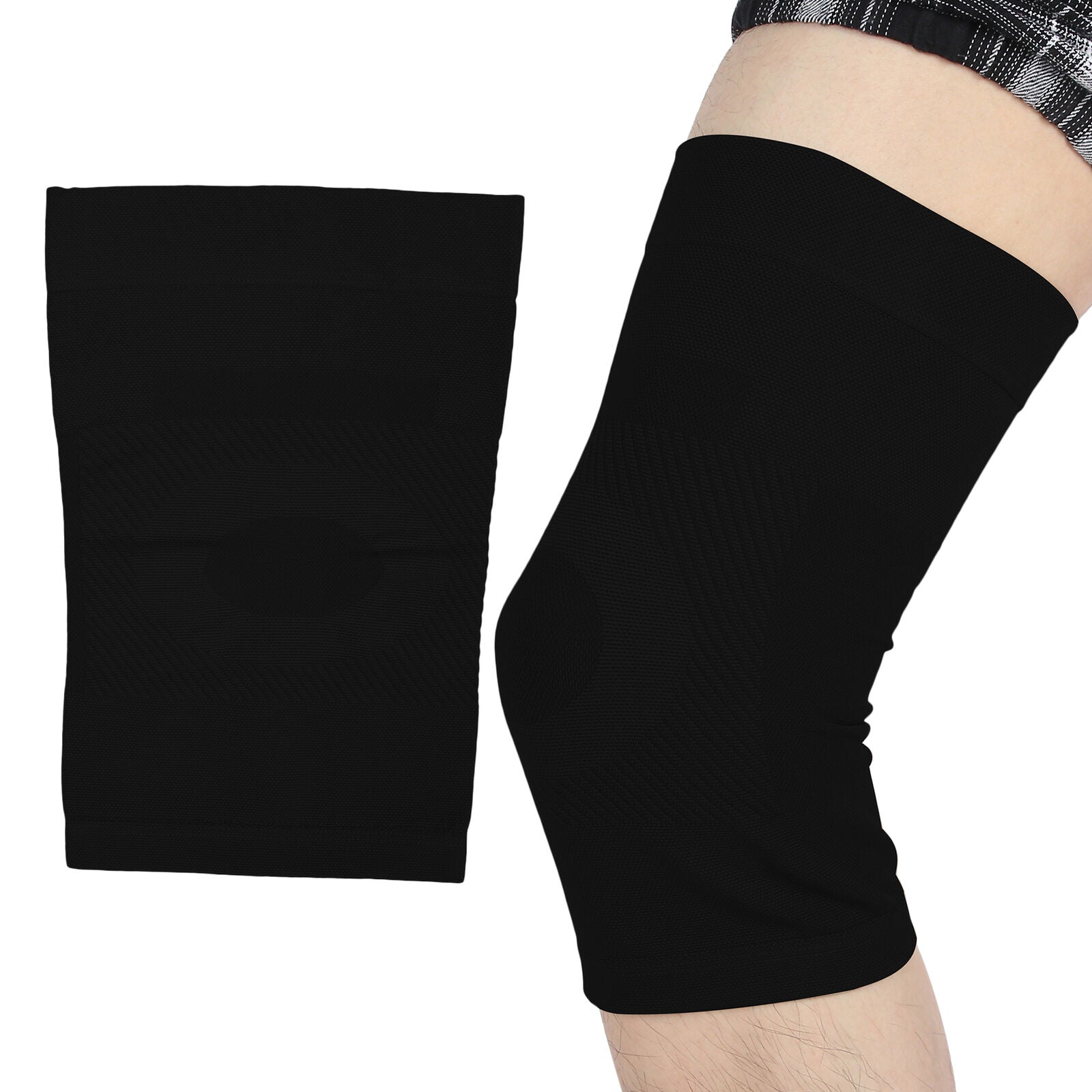 new Knee Compression Sleeve Blended Knee Braces Knee Sleeve Pads For Relief(L ) HGF koeek - KOEEK