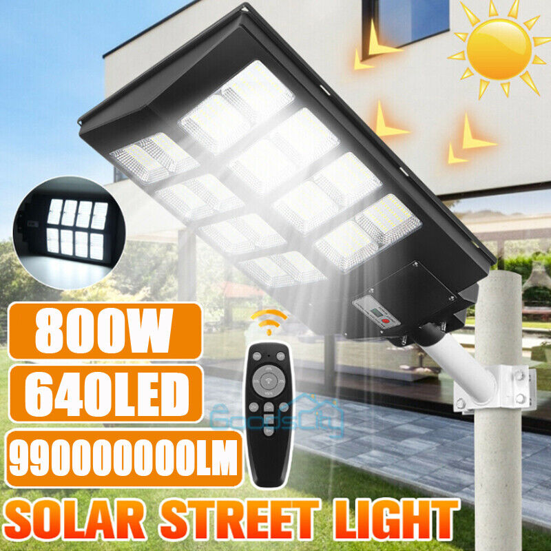 nye Solar Street Lights Commercial 6500K for Basketball Court Road Playground 2 PACK