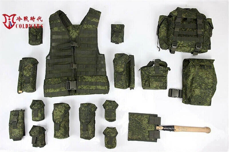Russian Tactical Vest 6SH117 AK Combat  Replica Vest Equipment EMR Molle Bag 07FC0E-D4 - KOEEK