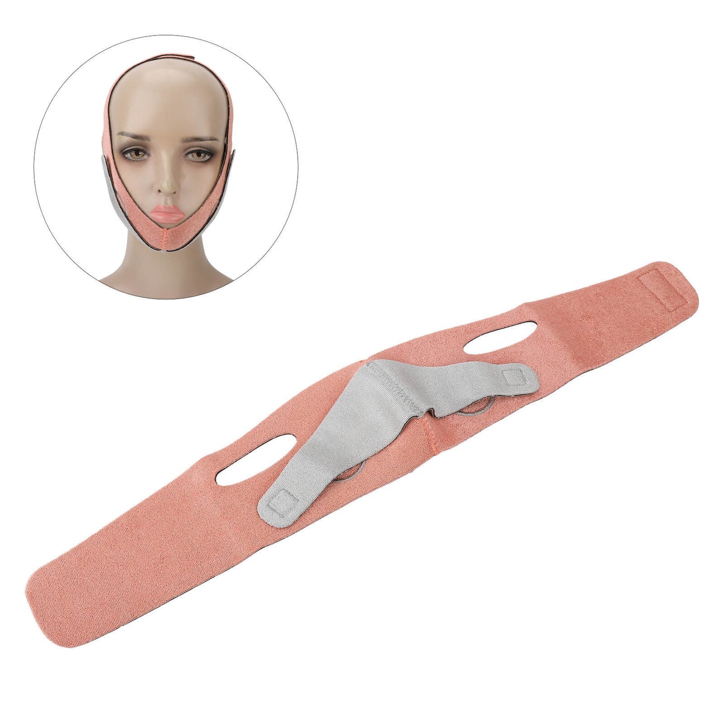 new Bandage V Line Strap Reduce Double Chin Wrinkles Lifting Belt(Orange ) HGF koeek - KOEEK