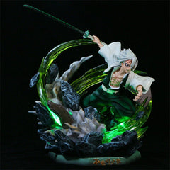 30cm Demon Slayer Shinazugawa Sanemi PVC Figure LED Light Model Statue Toy 07FC0E-D4 - KOEEK