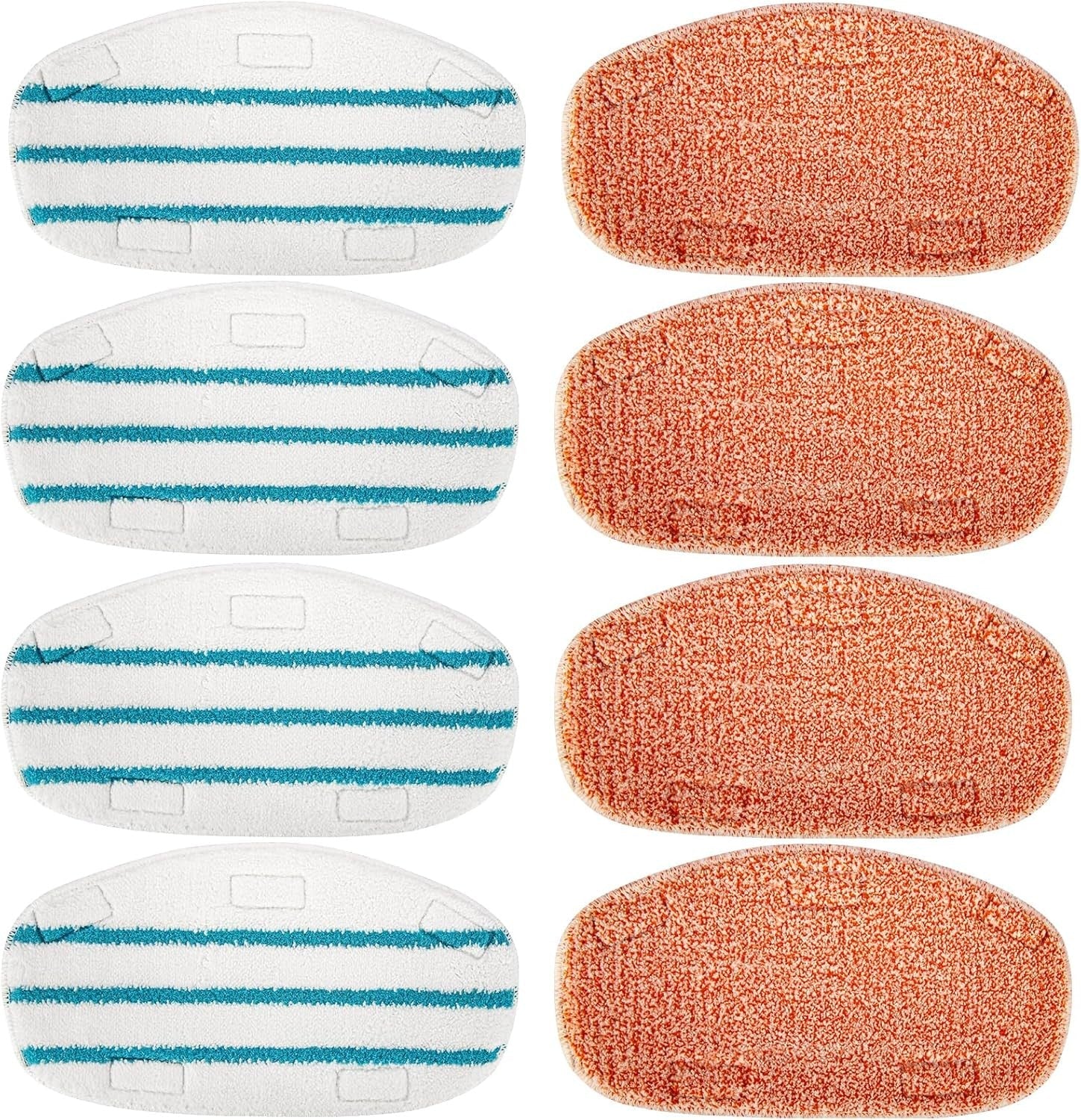new 8 Pack Steam Mop Replacement Pads Compatible with PurSteam 4+4 07FC0E-D4 - KOEEK