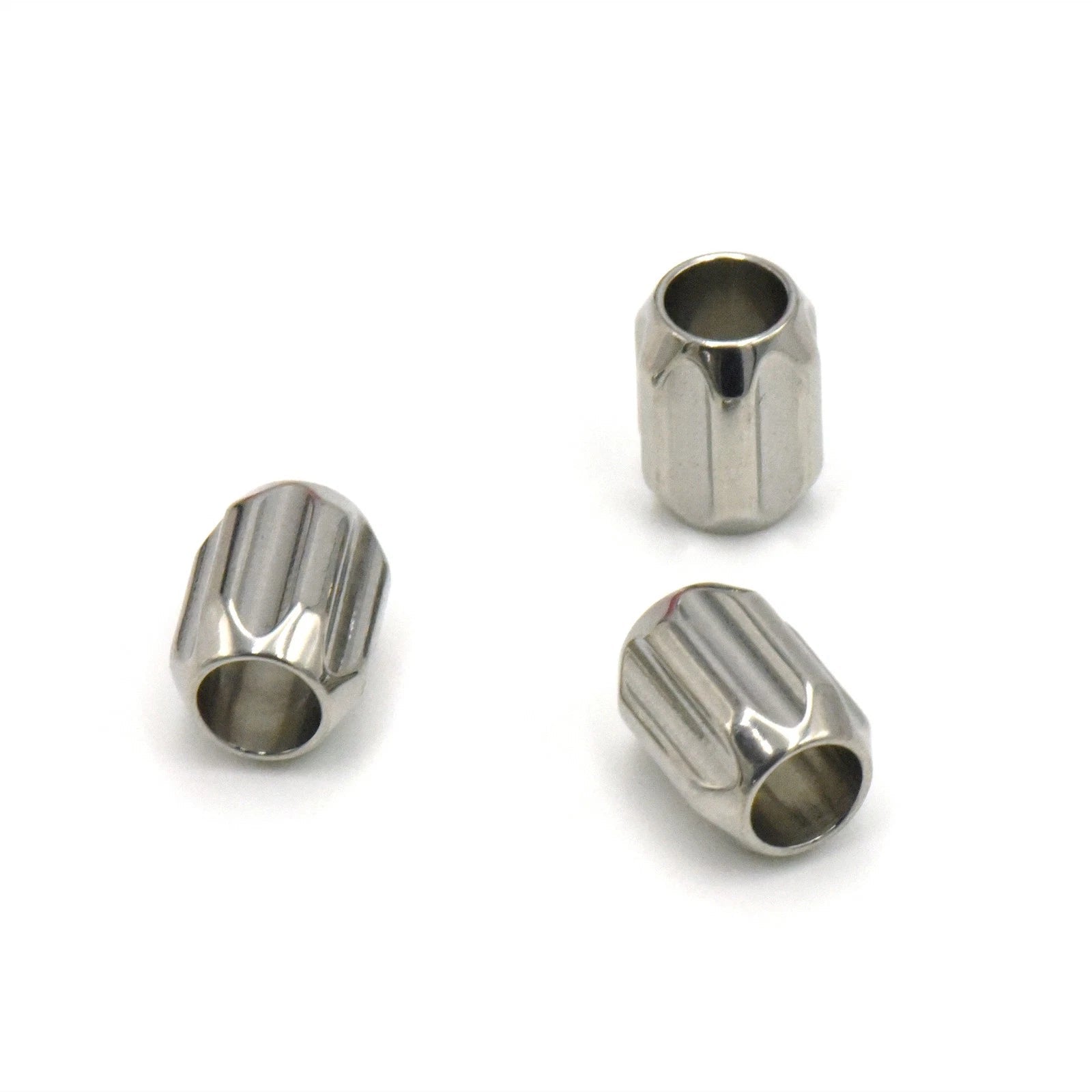 15pcs Steel Bracelet Necklace Beads Paracord Bead EDC Knife Lanyard Beads Crafts 07FC0E-D4 - KOEEK