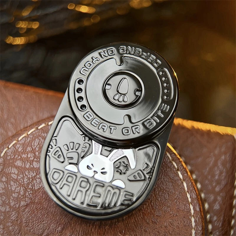 Stainless Steel Angry Rabbit Fidget Slider Mechanical Ratchet Fidget EDC Toys 07FC0E-D4 - KOEEK