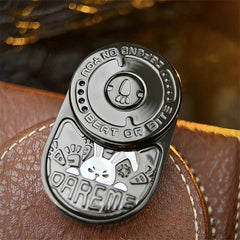 Stainless Steel Angry Rabbit Fidget Slider Mechanical Ratchet Fidget EDC Toys 07FC0E-D4 - KOEEK