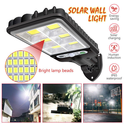 new Solar Security Lights 4 Head 90000LM Motion Sensor Lights Adjustable Flood Light