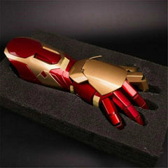 1:1 Avengers Iron Man MK42 Armor Hand Arm LED Gloves Voice Halloween Cosplay Toy 07FC0E-D4 - KOEEK