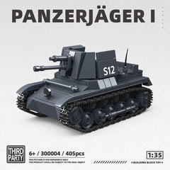 1:35 WWII German Panzer I Tank Destroyer Building Blocks Model Military Toy 07FC0E-D4 - KOEEK