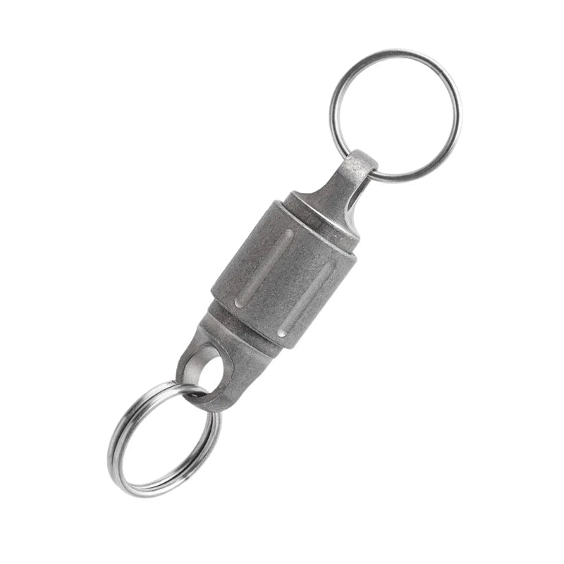 EDC 360 Degree Rotating Titanium Gimbal Keychain Car Keychains with Key Ring Hot 07FC0E-D4 - KOEEK