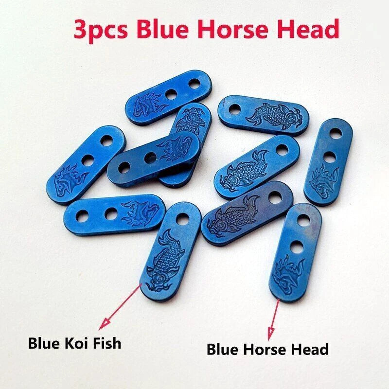 3pcs Titanium Fold Knife Back Filler Tab Spcacer for Rick Hinderer XM18 XM24 07FC0E-D4 - KOEEK