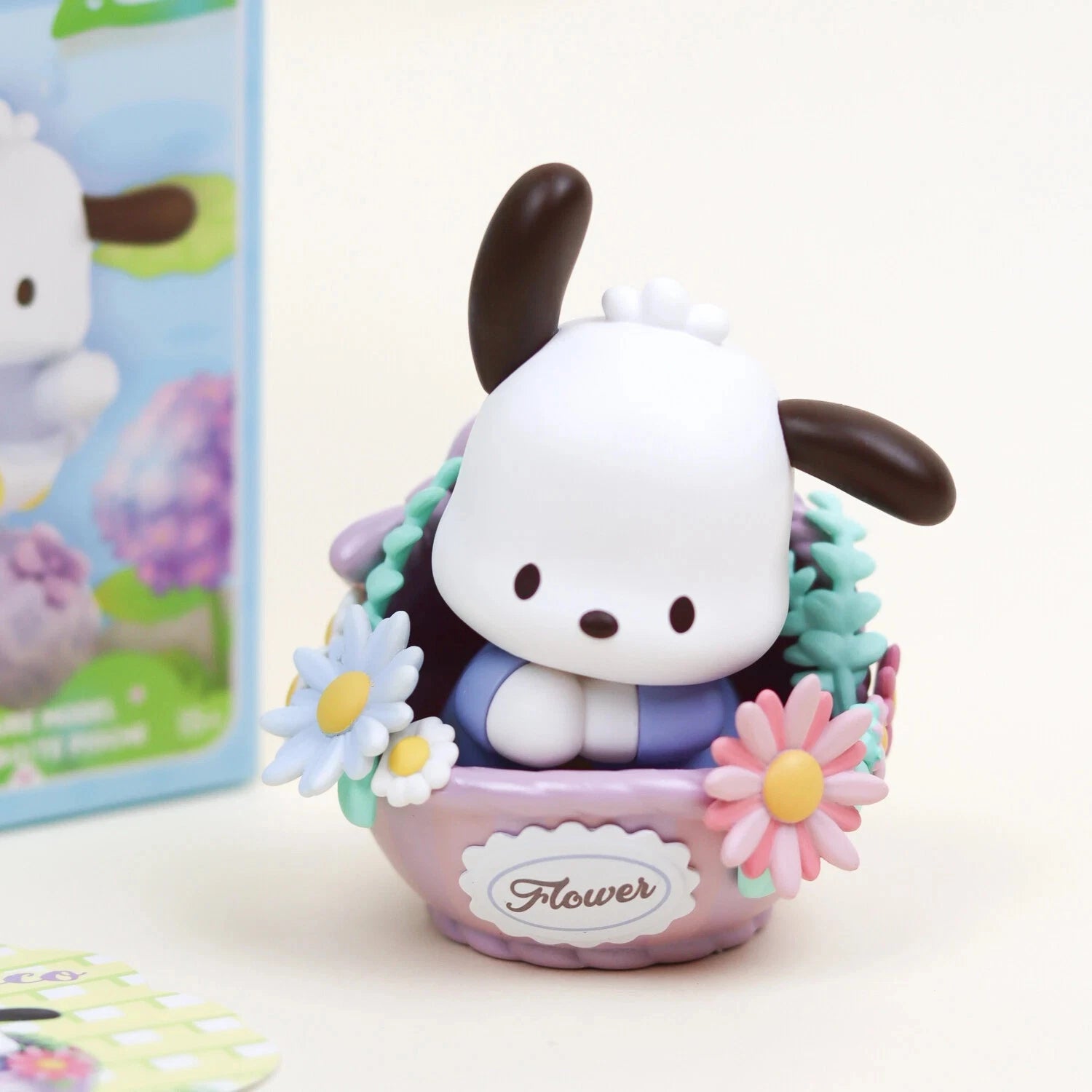 MINISO Sanrio Pochacco Flower & Childhood Series Confirmed Blind Box Figure Toys MINISO - KOEEK