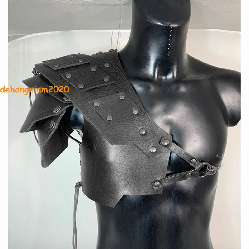 Middle Ages Costume Shoulder Pad Armor Leather Single Cosplay Shoulder Props 07FC0E-D4 - KOEEK