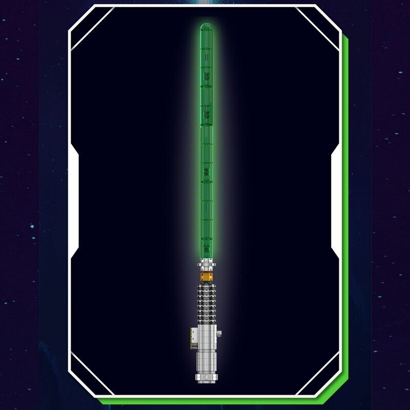 new Mould King 10140 Lightsaber Green Sword Glows Fluorescent Building Block Toy MOULD KING - KOEEK