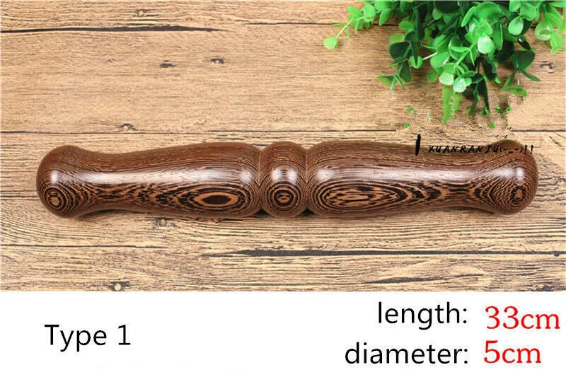 Tai Chi Qigong Ruler Martial Arts Tai Chi Kungfu Bang Sticks Polished Solid Wood 07FC0E-D4 - KOEEK