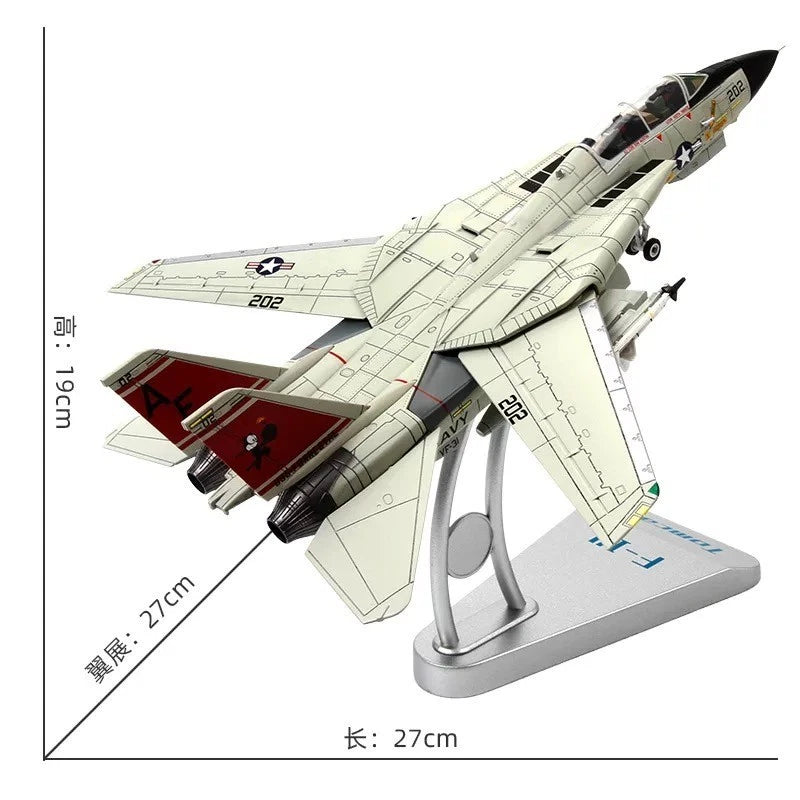 1/72 F-14A Tomcat VF-111 Miss Molly Alloy Plastic Model Kit DIY Assembly Display 07FC0E-D4 - KOEEK