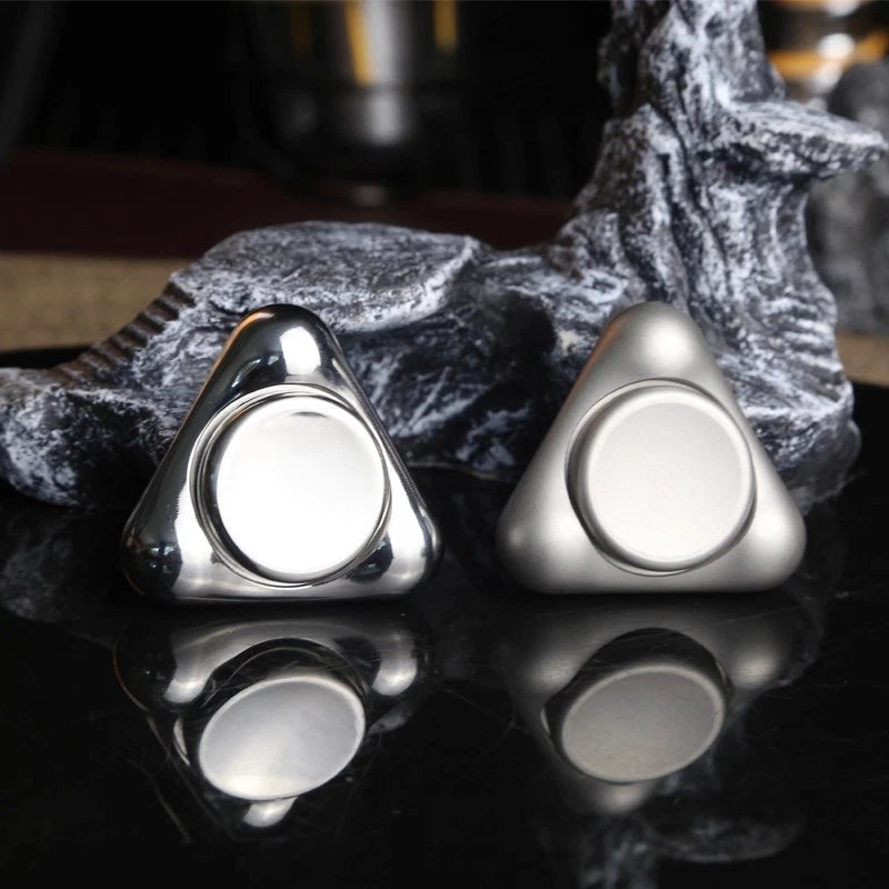 EDC Hand Spinner Adult Fidget Toys Stainless Steel Triangle Fidget Spinner 07FC0E-D4 - KOEEK