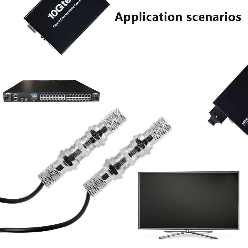 new 3 Sets Coaxial Cable Connector -On TV Joint Box koeek - KOEEK