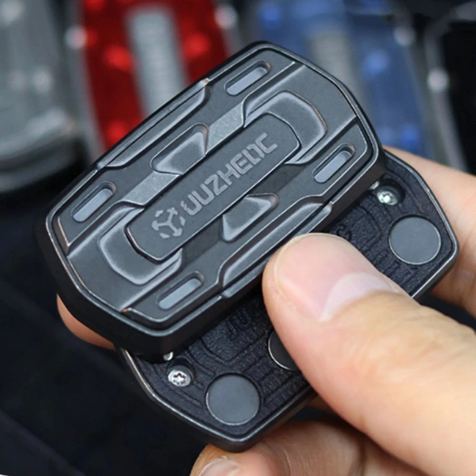 EDC Metal Fidget Push Slider Toys Adult Titanium Office Christmas Birthday Gifts 07FC0E-D4 - KOEEK